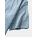 Mens Geometric Chest Pocket Mock Neck Short Sleeve T-Shirts