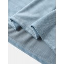 Mens Geometric Chest Pocket Mock Neck Short Sleeve T-Shirts