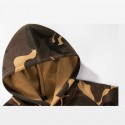Mens Fashion Hooded Patchwork Long Sleeve Casual Sweatshirt
