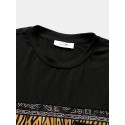 Mens Tribal Geometric Print Patchwork Pocket Short Sleeve T-Shirts