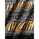 Mens Tribal Geometric Print Patchwork Pocket Short Sleeve T-Shirts