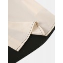 Men Designer Solid Color Patchwork Short Sleeve Casual Shirts