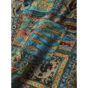 Mens Tribal Animals Print Ethnic Style Short Sleeve Shirts