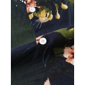 Mens Holiday Casual Floral Print Lapel Button Short Sleeve Shirt