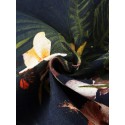 Mens Holiday Casual Floral Print Lapel Button Short Sleeve Shirt