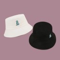 Unisex Cartoon Little Dinosaur Embroidery Sun Hat Outdoor Casual Sunshade Bucket