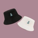 Unisex Cartoon Little Dinosaur Embroidery Sun Hat Outdoor Casual Sunshade Bucket