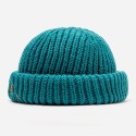 Unisex N-Letter Pattern Knitted Caps Fashion Casual Adjustable Elastic Cap Skull Cap Brimless Beanie Landlord Cap