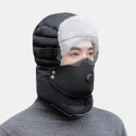 Unisex Autumn Winter Warm Trapper Hat with Goggles Adult Outdoor Cycling Windproof Ear Protection Thicken Bomber Hats Ski Hats