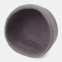 Men Woolen Autumn Winter Warm Landlord Cap Solid Color Curled Brim Windproof Sunshade Beanie Skull Hat