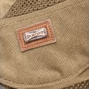 Collrown Men Cotton Metal Badge Mesh Breathable Casual Outdoor Sunshade Forward Hat Flat Hat Beret Cap