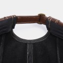 Men Vintage Artificial Leather Hat Keep Warm Ear Protected Casual Beret Hat