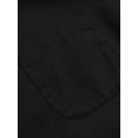 Women Cotton Crew Neck Split Asymmetric Shirts