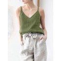 Women Adjustable Strap Solid Spaghetti Strap Cami