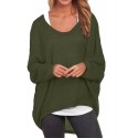 Womens Bat Sleeve Off Shoulder Loose  Loose Top Sweater Pullover Casual Shirt T-shirt