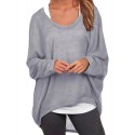 Womens Bat Sleeve Off Shoulder Loose  Loose Top Sweater Pullover Casual Shirt T-shirt