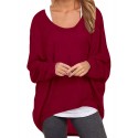 Womens Bat Sleeve Off Shoulder Loose  Loose Top Sweater Pullover Casual Shirt T-shirt