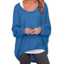 Womens Bat Sleeve Off Shoulder Loose  Loose Top Sweater Pullover Casual Shirt T-shirt