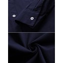 Women Daily Casual Cotton Irregular Hem Commute Loose Shirts