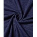 Women Casual V Neck Long Sleeve Loose Baggy Solid T Shirts With Pocket