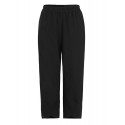 Women Solid Color Elastic Waist Loose Side Pocket Pants