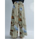Women Wide-Legged Floral Printed Ankle Length Side Pockets Pants