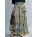Women Wide-Legged Floral Printed Ankle Length Side Pockets Pants