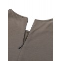 Elasticated Halon Solid Jumpsuit With Pockets For Women