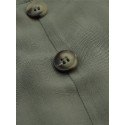 Women Button Front Camp Collar Cargo Style Short Sleeve Jumpsuits With Pocket