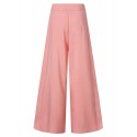 Women Solid Color High Waist Zipper Wide Leg Pants With Pocket