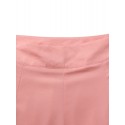 Women Solid Color High Waist Zipper Wide Leg Pants With Pocket