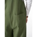 Solid Pocket Open Back Sleeveless Straight Leg Jumpsuit