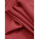 Women Solid Color Side Button Elastic Waist Loose Casual Wide Leg Pants With Poc