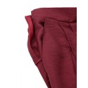 Women Pure Color High Elastic Waist Simple Wide Leg Pants With Pocket