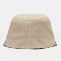 Women Patchwork Leopard Pattern Print Sun Hat Cotton Fashion All-match Sunscreen Bucket Hat