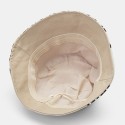 Women Patchwork Leopard Pattern Print Sun Hat Cotton Fashion All-match Sunscreen Bucket Hat