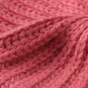 Women Rabbit Hair Blend Knitted Hat Solid Color Thicken Warmth Beret Cap