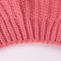 Women Rabbit Hair Blend Knitted Hat Solid Color Thicken Warmth Beret Cap