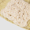 Unisex Acrylic Knitted Solid Color Striped Crochet Color-match Patch Warmth Brimless Beanie Landlord Cap Skull Cap