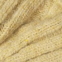 Unisex Acrylic Knitted Solid Color Striped Crochet Color-match Patch Warmth Brimless Beanie Landlord Cap Skull Cap