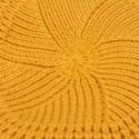 Women Solid Color Dome Hollow Breathable Knitted Hat Outdoor Windproof Sunshade Beret Cap