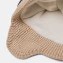 Unisex Knitted Solid Color Aviator Glasses Lens Decoration Thicken Warmth Fashion Beanie Hat